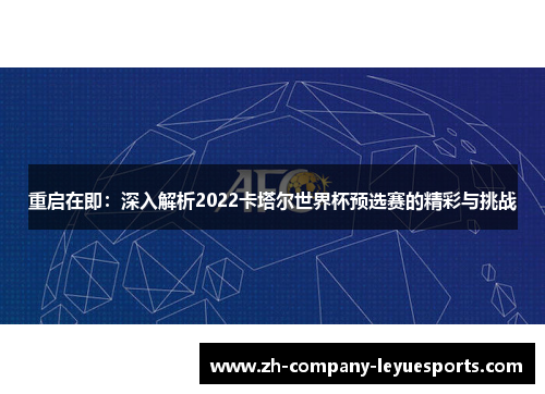 重启在即：深入解析2022卡塔尔世界杯预选赛的精彩与挑战
