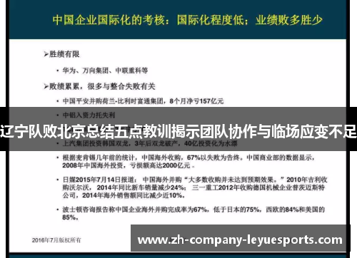 辽宁队败北京总结五点教训揭示团队协作与临场应变不足